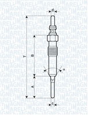 MAGNETI MARELLI 062900087304 -  Свеча накаливания